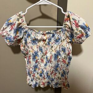 Old Navy Smocked Floral Top